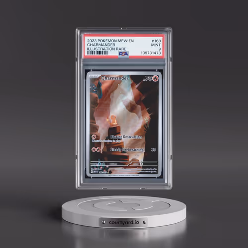 2023 Pokémon Mew EN-151 #168 Charmander - Illustration Rare (PSA 9 MINT)