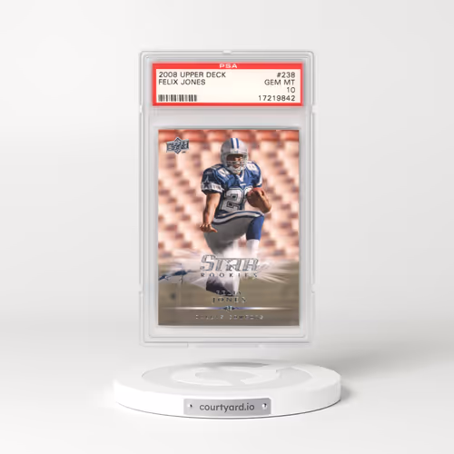 2008 Upper Deck #238 Felix Jones (PSA 10 GEM MINT)