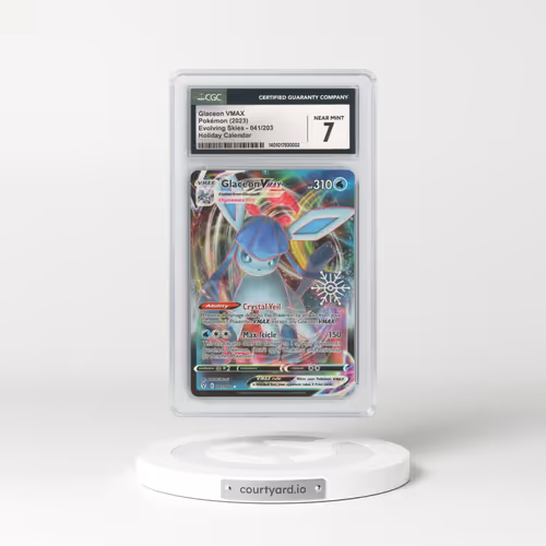 2021 Evolving Skies #41 Glaceon VMAX - Full Art Holo (CGC 7 NM)