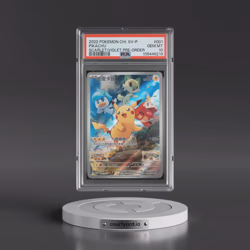 2022 Pokémon SV Promo #001 Pikachu - Scarlet & Violet Pre-Order (PSA 10 GEM MINT)
