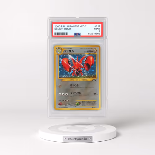 2000 Pokémon Neo 2 #212 Scizor - Holo (PSA 9 MINT)