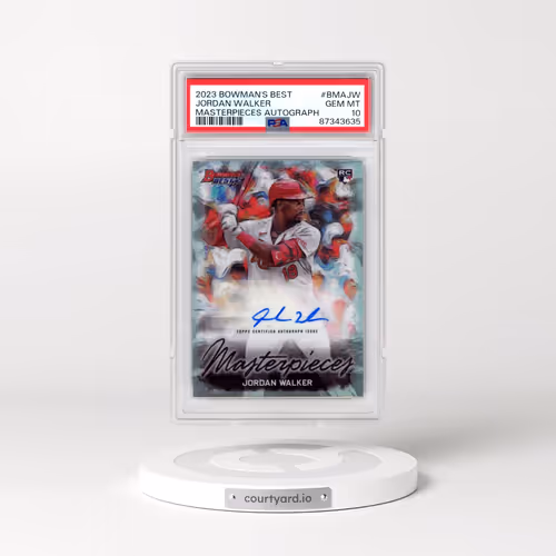 2023 Bowman's Best Bowman Masterpieces Autographs #BMAJW Jordan Walker (PSA 10 GEM MINT)