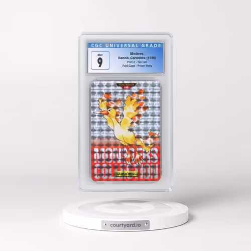 1996 (Monsters Collection) Part 2 #146 Moltres - Red Card Prism Holo (CGC 9 MINT)