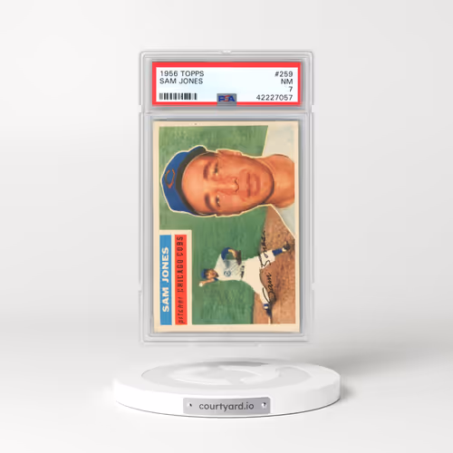 1956 Topps #259 Sam Jones (PSA 7 NM)