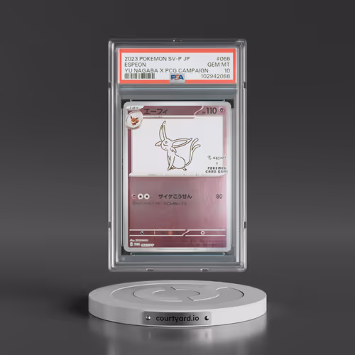 2023 Pokémon SV-P Promo #066 Espeon - YU Nagaba X Pokemon Card Game Campaign (PSA 10 GEM MINT)