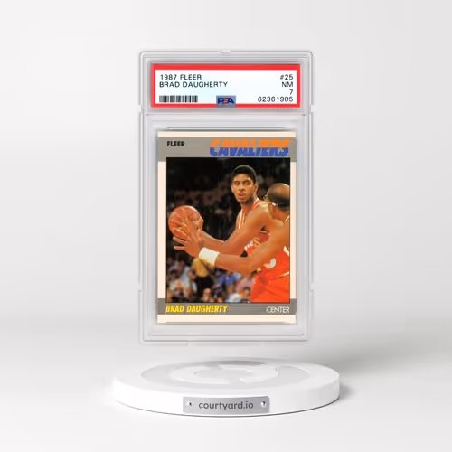 1987 Fleer #25 Brad Daugherty (PSA 7 NM)