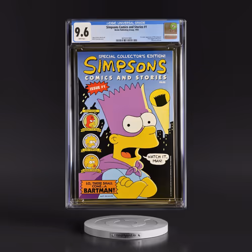 Simpsons Comics and Stories #1 CGC 9.6 White Pages (Welsh Publishing Group, 1993) - Universal