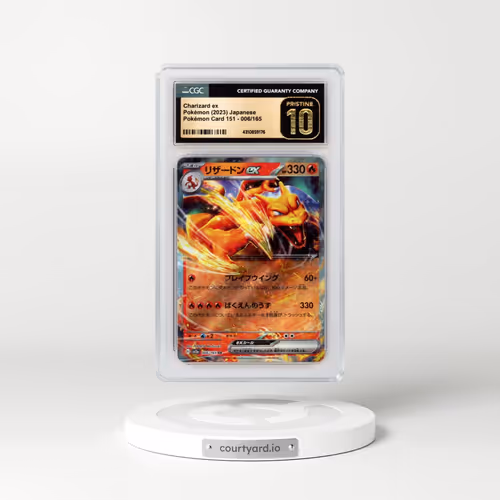 2023 Pokémon Card 151 #006/165 Charizard ex (CGC 10 PRISTINE)