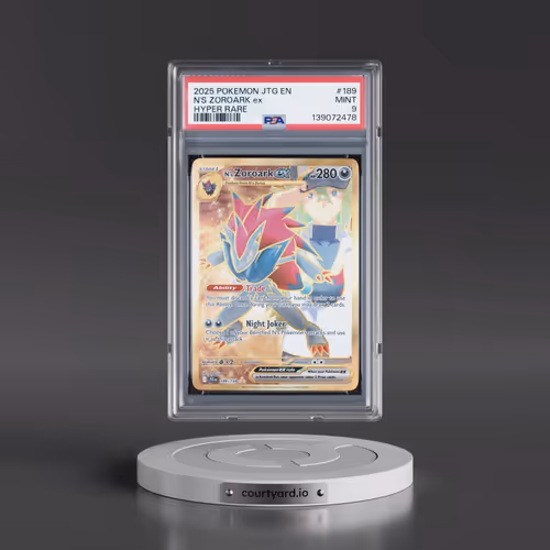 2025 Pokémon Jtg EN-Journey Together #189 N's Zoroark EX - Holo Hyper Rare (PSA 9 MINT)