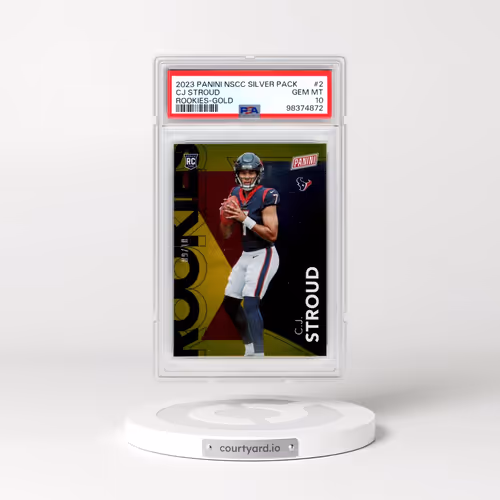 2023 Panini National Silver Packs Rookies #2 CJ Stroud - Gold (PSA 10 GEM MINT)