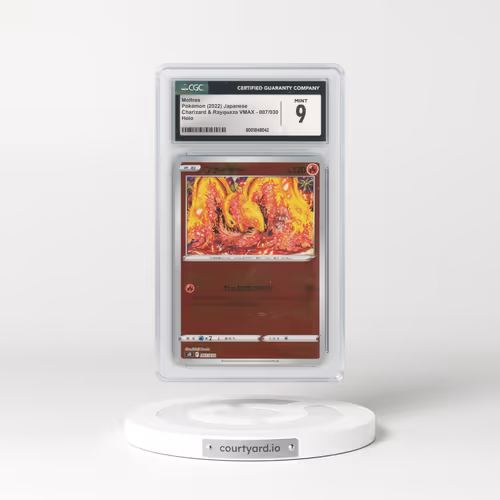 2022 Charizard VSTAR vs Rayquaza VMAX Deck Set #007/030 Moltres - Mirror Holo (CGC 9 MINT)