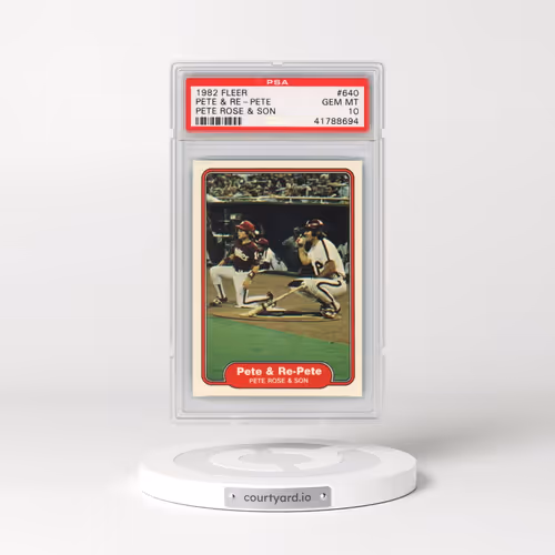 1982 Fleer #640 Pete & RE-Pete (PSA 10 GEM MINT)