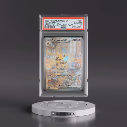 2023 Pokémon Mew EN-151 #201 Alakazam EX - Holo Special Illustration Rare (PSA 10 GEM MINT)