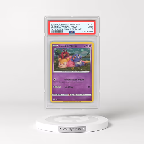 2021 Pokémon Swsh Black Star Promo #126 Galarian Slowpoke - Holo Evolving Skies Single Pack Blisters