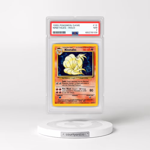 1999 Pokémon Game #12 Ninetales - Holo (PSA 7 NM)