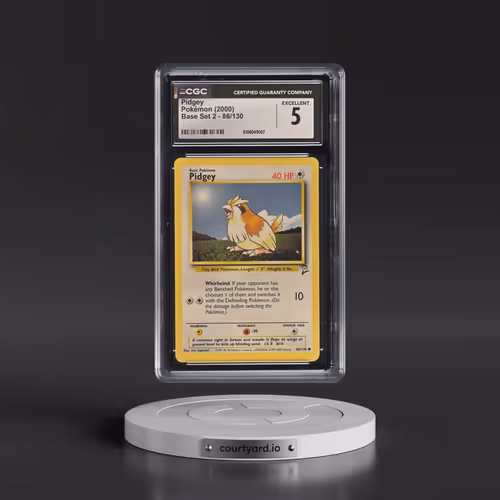 2000 Base Set 2 #86/130 Pidgey (CGC 5 EX)