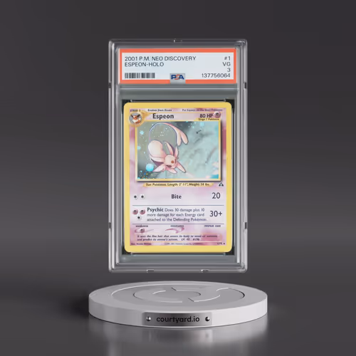 2001 Pokémon Neo Discovery #1 Espeon - Holo (PSA 3 VG)