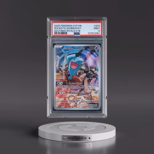 2025 Pokémon Svp EN-SV Black Star Promo #203 Team Rocket's Wobbuffet - Destined Rivals Elite Trainer