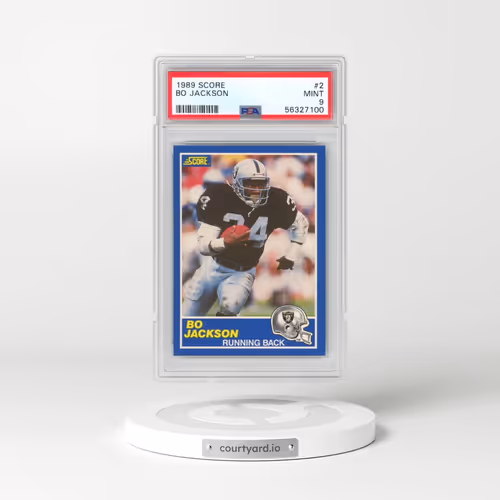 1989 Score #2 Bo Jackson (PSA 9 MINT)