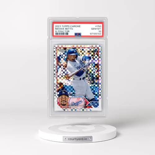 2023 Topps Chrome #150 Mookie Betts - X-Fractor (PSA 10 GEM MINT)