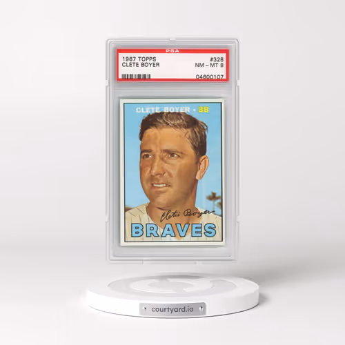1967 Topps #328 Clete Boyer (PSA 8 NM-MT)