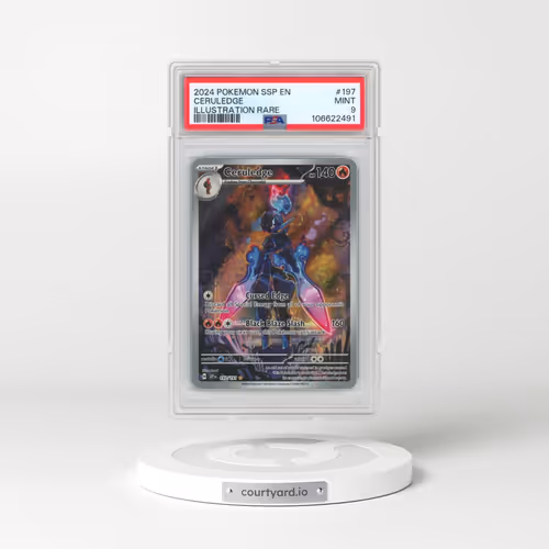 2024 Pokémon Ssp EN-Surging Sparks #197 Ceruledge - Illustration Rare (PSA 9 MINT)