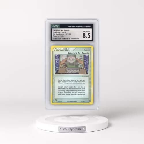 2003 EX Sandstorm (2003 Copyright, w/ "e" Symbol) #87/100 Lanette's Net Search - Reverse Holo (CGC 8.5 NM-MT+)