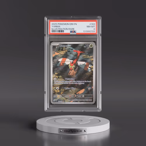 2025 Pokémon Dri EN-Destined Rivals #183 Yanma - Illustration Rare (PSA 8 NM-MT)