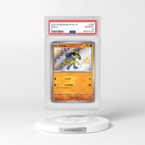 2023 Pokémon Sv4a-Shiny Treasure EX #280 Riolu - S (PSA 10 GEM MINT)