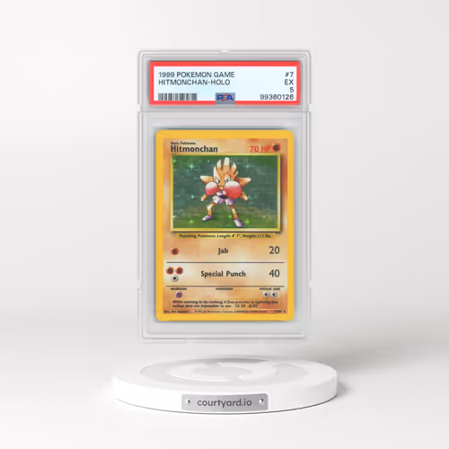 1999 Pokémon Game #7 Hitmonchan - Holo (PSA 5 EX)