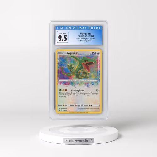 2020 Vivid Voltage #138/185 Rayquaza - Amazing Rare (CGC 10 GEM MINT)