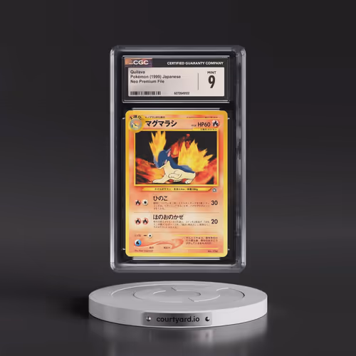 1999 Neo Premium File Quilava - No Rarity (CGC 9 MINT)