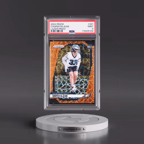 2024 Panini Prizm #321 Cooper Dejean - Lazer Prizm (PSA 9 MINT)