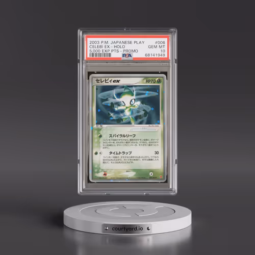 2003 Pokémon Play Promo #006 Celebi EX - Holo Holo 5,000 Exp Pts. (PSA 10 GEM MINT)