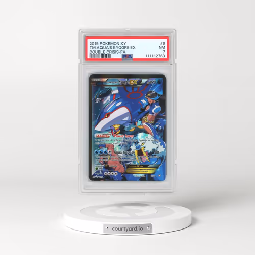 2015 Pokémon XY Double Crisis #6 Team Aqua's Kyogre EX - Holo Full Art (PSA 7 NM)