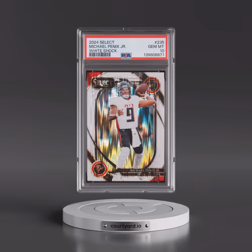 2024 Panini Select #235 Michael Penix Jr. - White Shock (PSA 10 GEM MINT)
