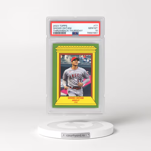 2023 Topps Throwback Thursday #77 Shohei Ohtani (PSA 10 GEM MINT)