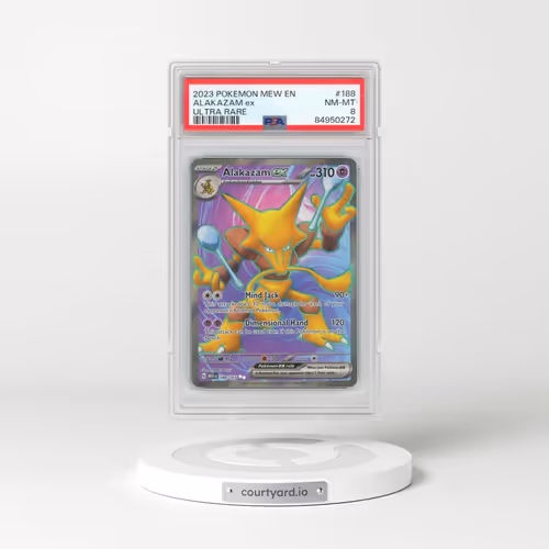 2023 Pokémon Mew EN-151 #188 Alakazam EX - Holo Ultra Rare (PSA 8 NM-MT)