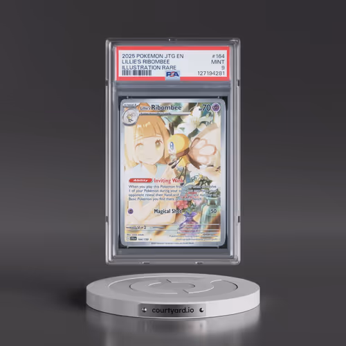 2025 Pokémon Jtg EN-Journey Together #164 Lillie's Ribombee - Illustration Rare (PSA 9 MINT)