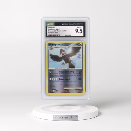 2007 Diamond & Pearl #16/130 Staraptor - Reverse Holo (CGC 9.5 MINT+)