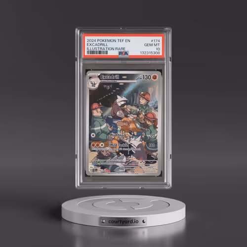 2024 Pokémon Tef EN-Temporal Forces #174 Excadrill - Illustration Rare (PSA 10 GEM MINT)