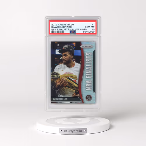 2019 Panini Prizm NBA Finalists #1 Kawhi Leonard - Silver Prizm (PSA 10 GEM MINT)