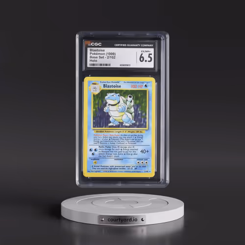 1999 Base Set #2/102 Blastoise - Holo (CGC 6.5 EX-NM+)