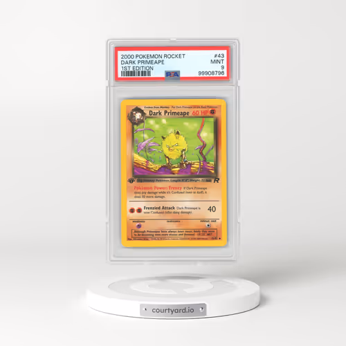 2000 Team Rocket #43 Dark Primeape - 1st Edition (PSA 9 MINT)