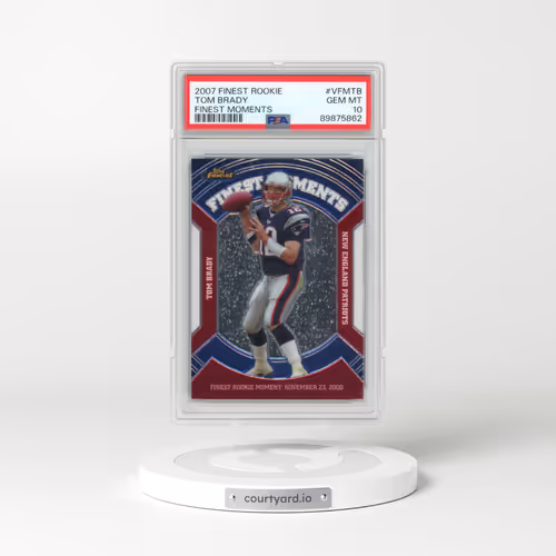 2007 Finest Moments #VFMTB Tom Brady (PSA 10 GEM MINT)