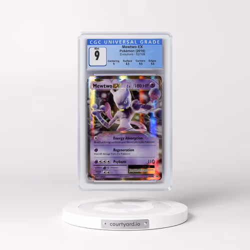 2016 Evolutions #52/108 Mewtwo EX - Holo (CGC 9 MINT)