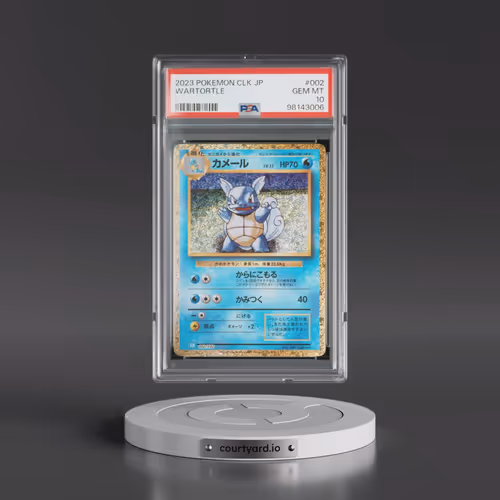 2023 Pokémon Clk-Trading Card Game Classic Blastoise & Suicune EX Deck #002 Wartortle (PSA 10 GEM MI