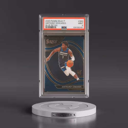 2020 Panini Select #300 Anthony Edwards - Blue Retail (PSA 9 MINT)