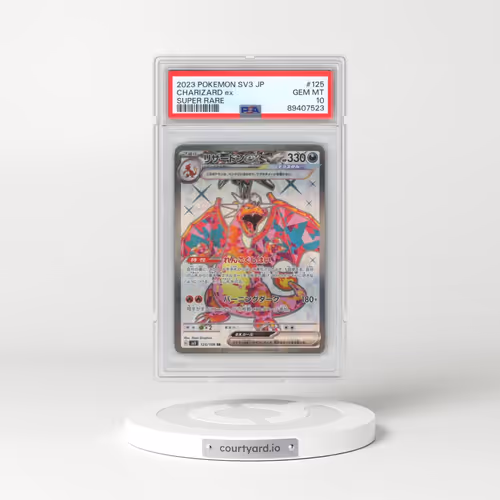 2023 Pokémon SV3-Ruler of the Black Flame #125 Charizard EX - Holo Super Rare (PSA 10 GEM MINT)