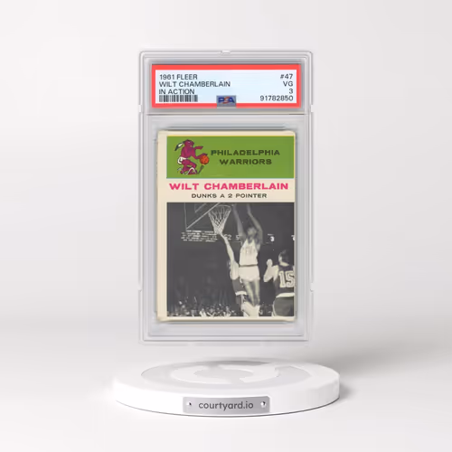 1961 Fleer #47 Wilt Chamberlain - In Action (PSA 3 VG)